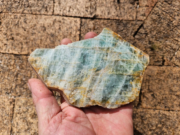 Polished Beryl slab BY161
