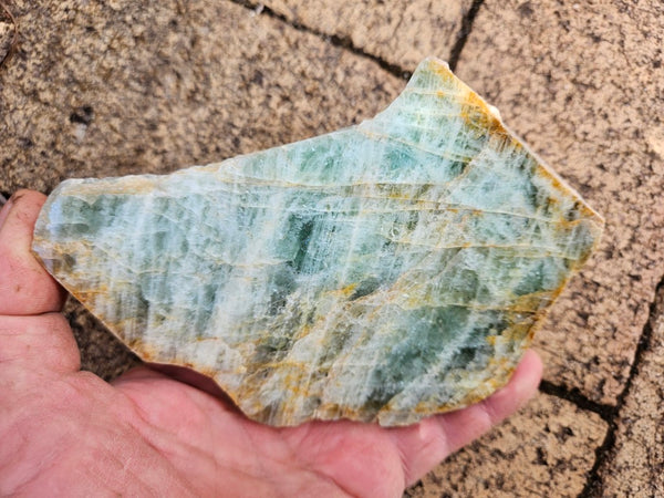 Polished Beryl slab BY161