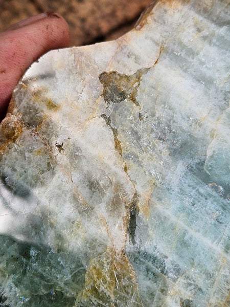 Polished Beryl slab BY161
