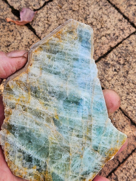 Polished Beryl slab BY161