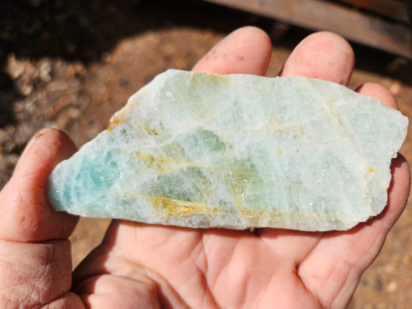 Polished Beryl slab BY162