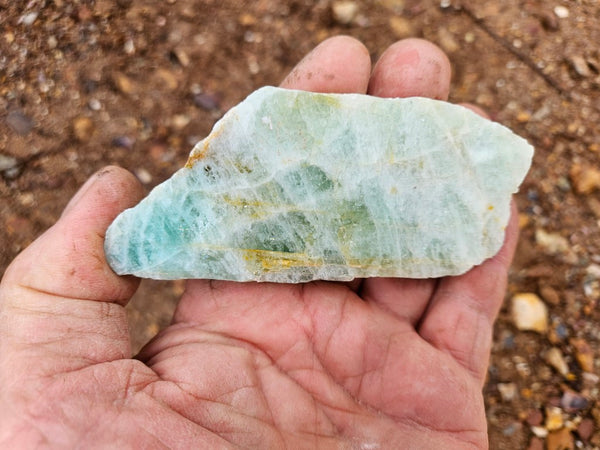 Polished Beryl slab BY162