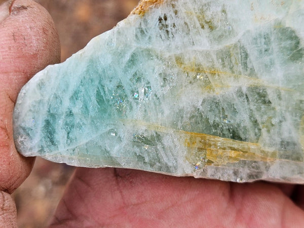 Polished Beryl slab BY162