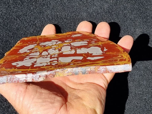 Polished Noreena Jasper slab. NJ410