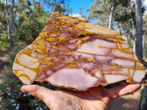 Polished Mookaite slab MK314