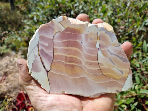 Polished Brecciated Mookaite slab BM273