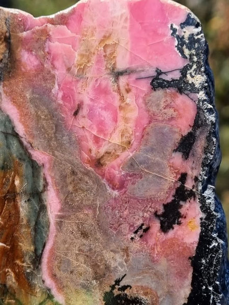 Polished Rhodonite slab RH241