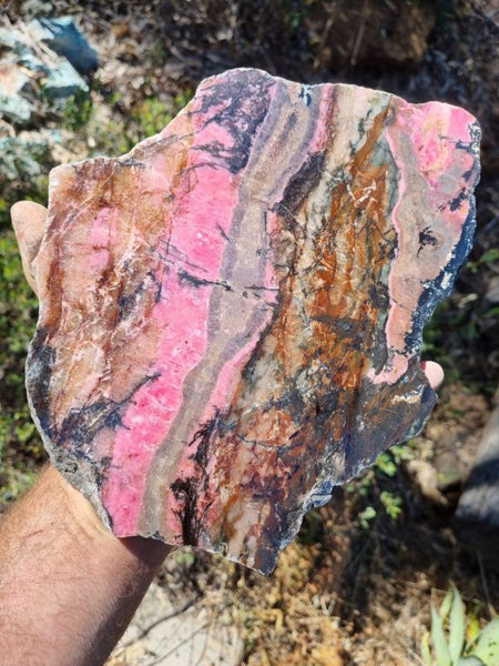 Polished Rhodonite slab RH241
