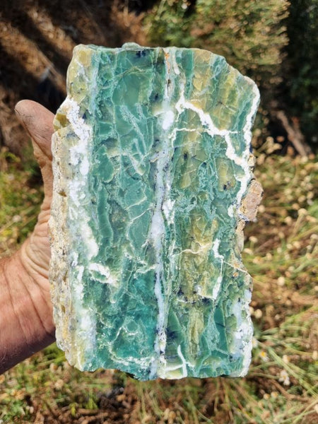 Polished Green Opal rock GREEN75