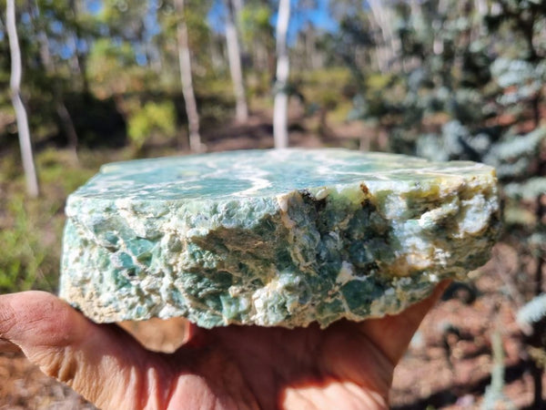 Polished Green Opal rock GREEN76