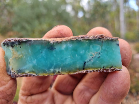 Polished Chrysoprase slab CH396