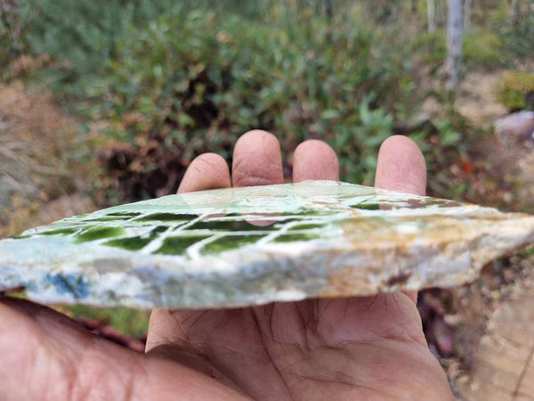 Polished Chrome Chalcedony slab CC137