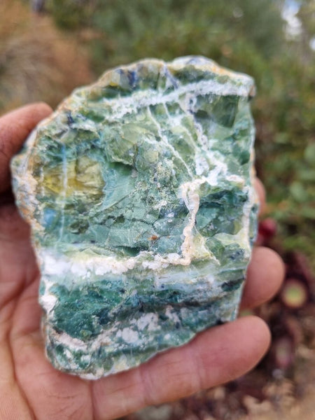 Polished Green Opal rock GREEN77