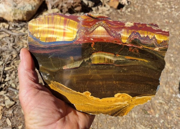 Polished Tiger Eye slab TE353