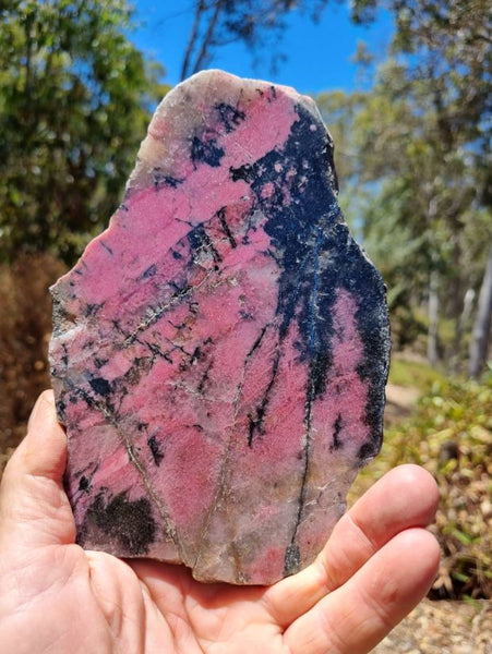 Polished Rhodonite slab RH243