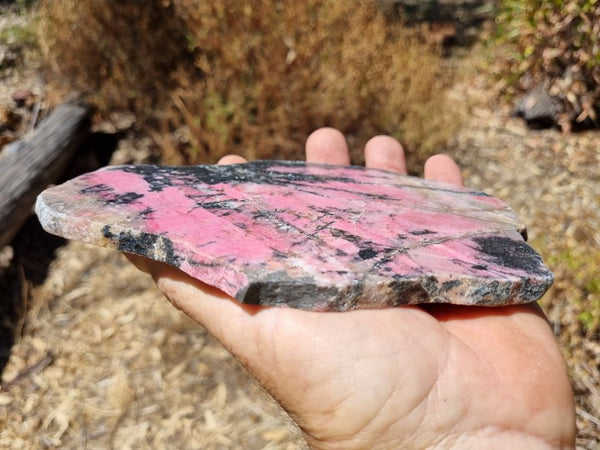 Polished Rhodonite slab RH243