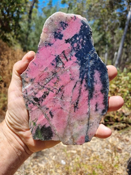 Polished Rhodonite slab RH243