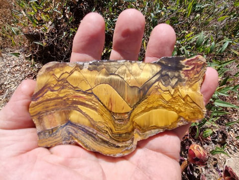 Polished Tiger Eye slab TE349