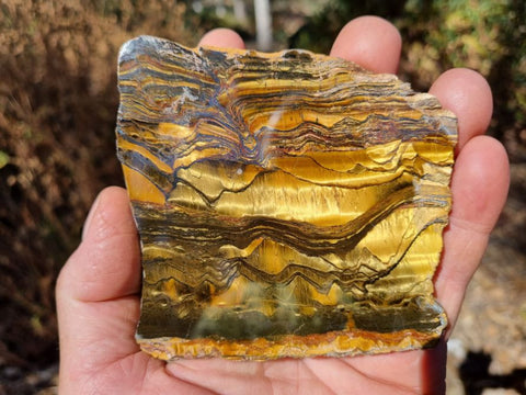 Polished Tiger Eye slab TE354