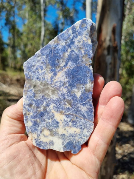 Polished Blue Lepidolite slab BL226