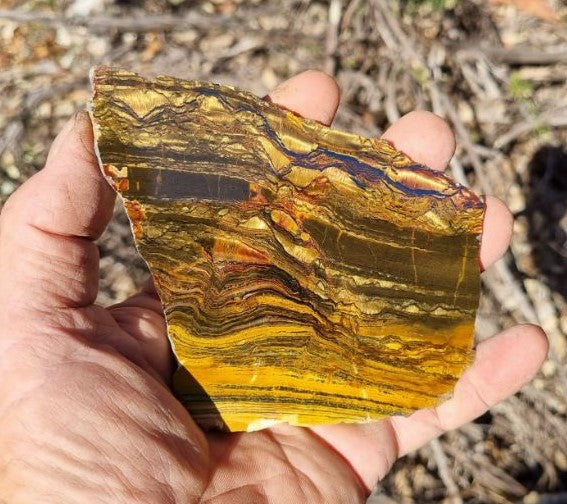 Polished Tiger Eye slab TE363