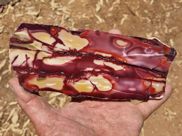 Polished Mookaite slab MK333