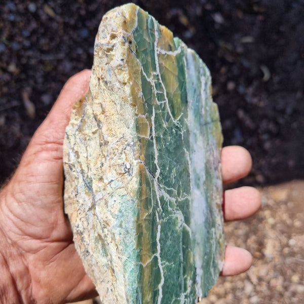 Polished Green Opal rock GREEN78