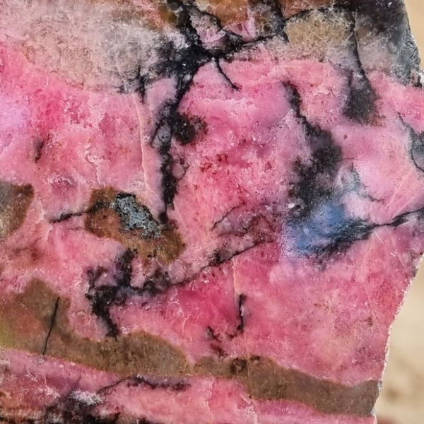 Polished Rhodonite slab RH247