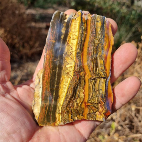 Polished Tiger Eye slab TE370