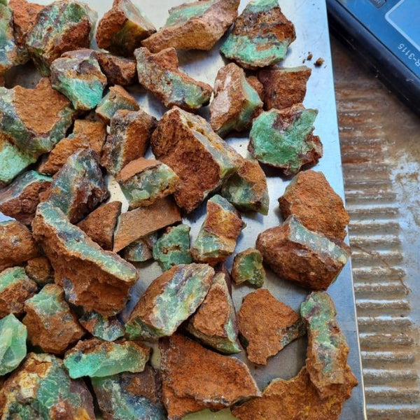 Chrysoprase rough.  CHR 155