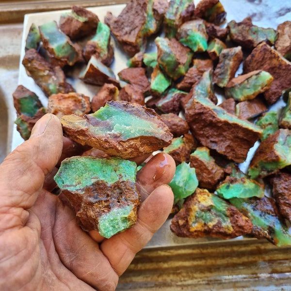 Chrysoprase rough.  CHR 155