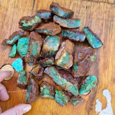 Chrysoprase rough.  CHR 158