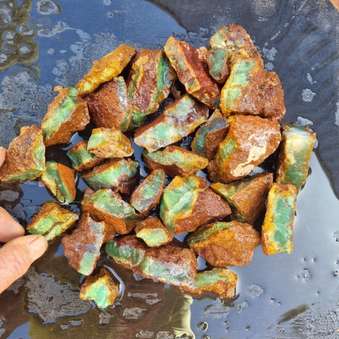 Chrysoprase rough.  CHR 160