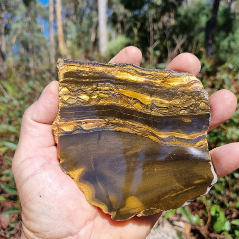 Polished Tiger Eye slab TE372