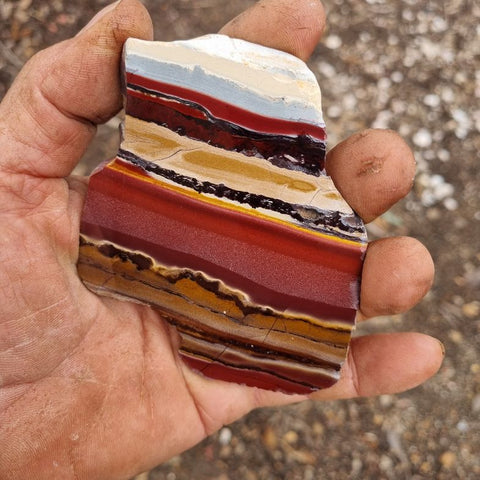 Sunset Jasper polished slab SU141