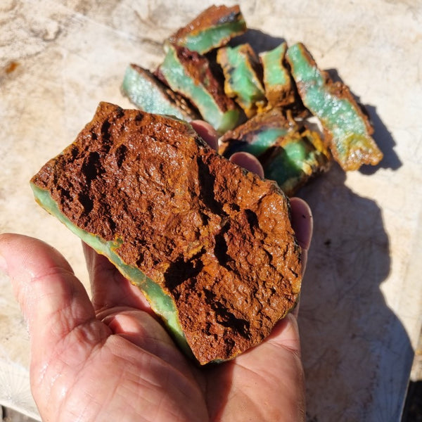 Chrysoprase rough.  CHR 169