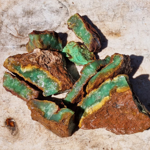 Chrysoprase rough.  CHR 170