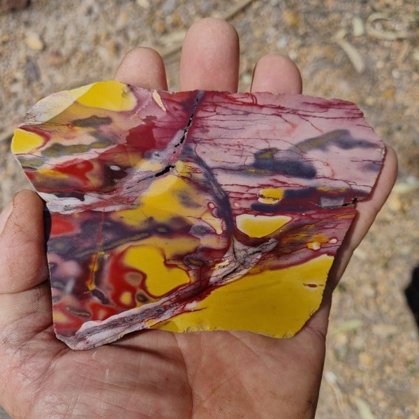 Polished Mookaite slab MK355