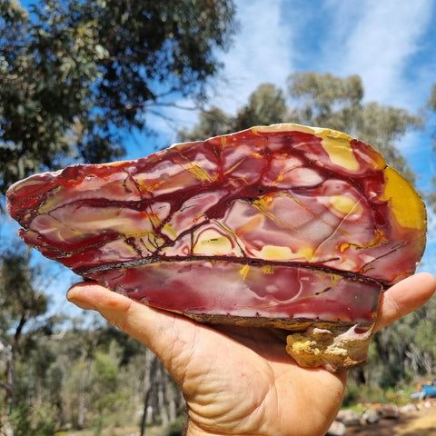 Polished Mookaite slab MK357