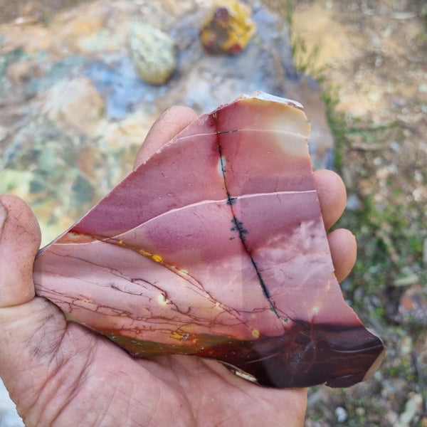 Polished Mookaite slab MK356