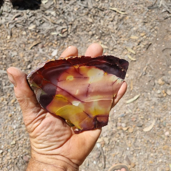 Polished Mookaite slab MK354