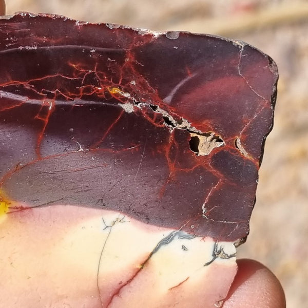 Polished Mookaite slab MK354