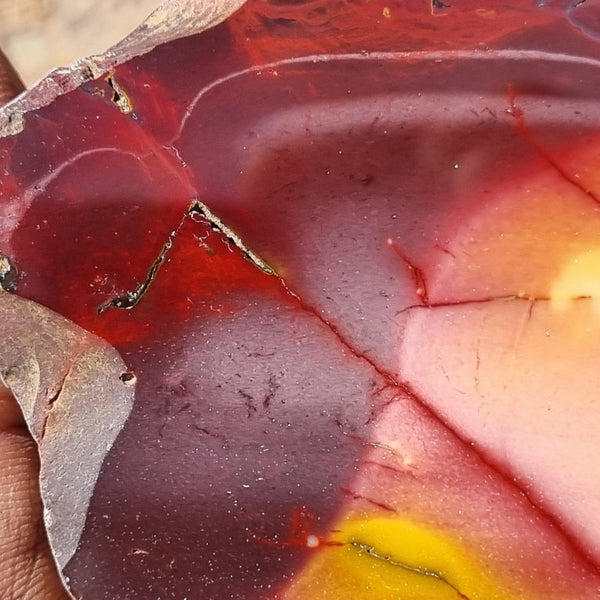 Polished Mookaite slab MK354