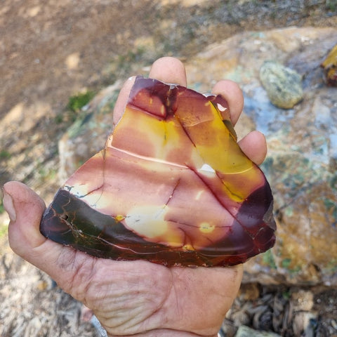 Polished Mookaite slab MK354