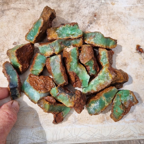 Chrysoprase rough.  CHR 172