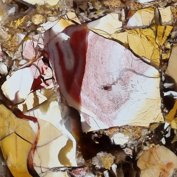 Polished Brecciated Mookaite slab BM280