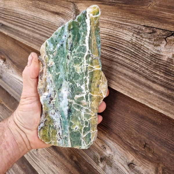 Polished Green Opal slab GRN80