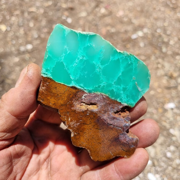 Polished Chrysoprase slab CH416