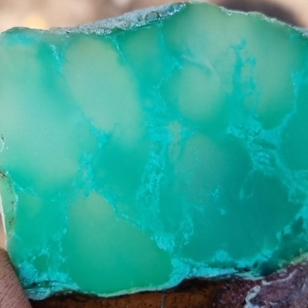 Polished Chrysoprase slab CH416