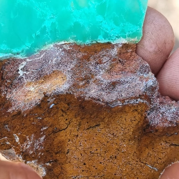 Polished Chrysoprase slab CH416